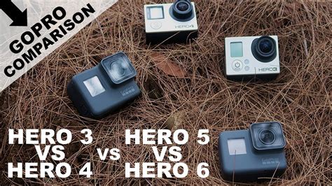 gopro comparison hero   hero   hero   hero  audio visual comparison danstube