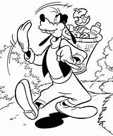 Coloring Cartoon Goofy Pages Cartoons Print Color sketch template