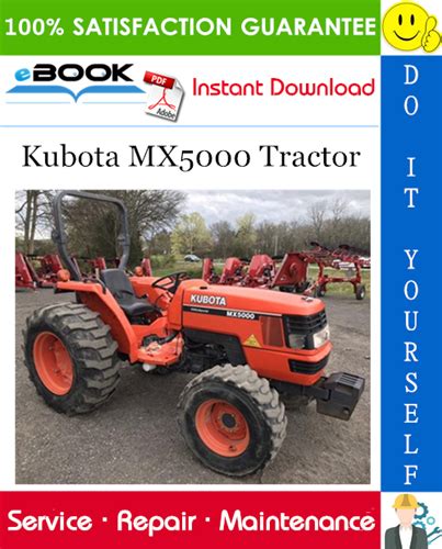 kubota mx tractor service repair manual repair manuals kubota tractors