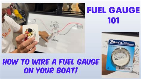 boat fuel gauge wiring    wire  fuel gauge youtube