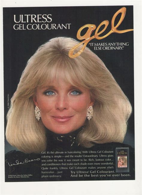 1988 Linda Evans Clairol Ultress Gel Colourant Hair