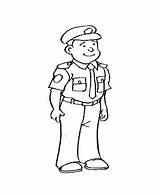 Policeman Politist Colorat Policemen sketch template