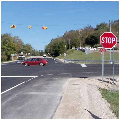tdot installs   stop   hwy  intersection  alleviate driver confusion dale