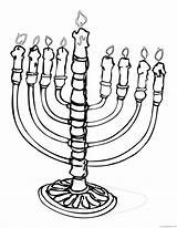 Coloring4free Hanukkah Coloring Pages Candle Lighting Related Posts sketch template