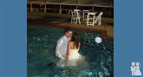 The Pool Party Wedding Unveils Funny Wedding Photos