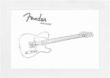 Telecaster Drawing Fender Paintingvalley sketch template