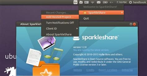 sparkleshare  released install  ubuntu