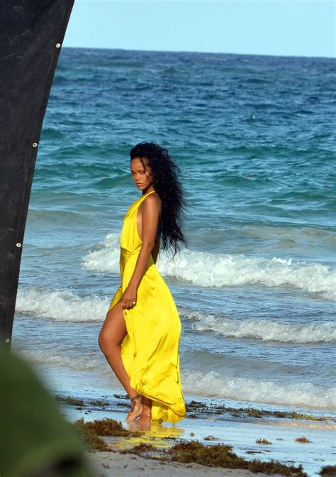 On The Set Of A Photoshoot In Barbados [9 August 2012] Rihanna Photo