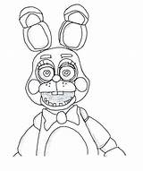 Bonnie Coloring Fnaf Toy Pages Freddy Chica Mangle Springtrap Fazbear Para Nights Five Colorear Dibujos Bunny Krueger Drawing Color Freddys sketch template