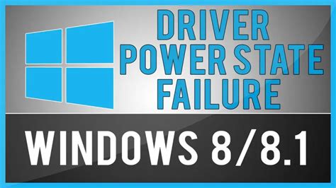 error fixed driver power state failure windows