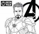 Endgame Avengers Superheroes sketch template