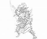 Legends League Character Coloring Pages Karthus sketch template