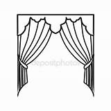 Curtain sketch template