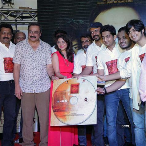Amey Wagh Sachin Khedekar And Sonali Kulkarni During The Music Launch