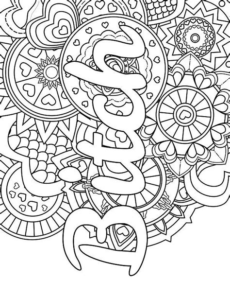 swear word coloring pages images  pinterest adult coloring