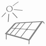 Solaranlage Photovoltaik Anlage Handgezeichnete sketch template