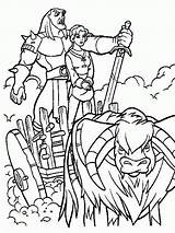 Quest Camelot Coloring Pages Excalibur Sword Magic Online Popular Coloringhome sketch template