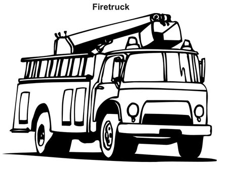 coloring pages fire engine   coloring pages fire