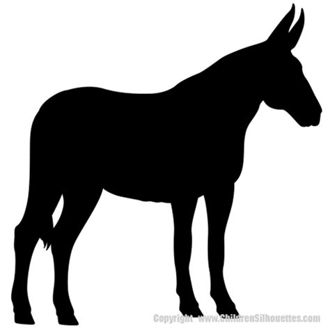 donkey decals childrens farm decor donkey silhouette sticker