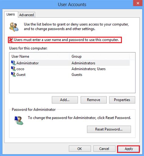 Disable Remove Delete Password On Windows 8 8 1 With 6 Tips