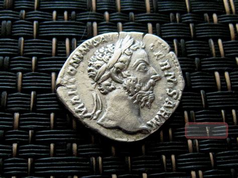 silver denarius  marcus aurelius   ad ancient roman coin