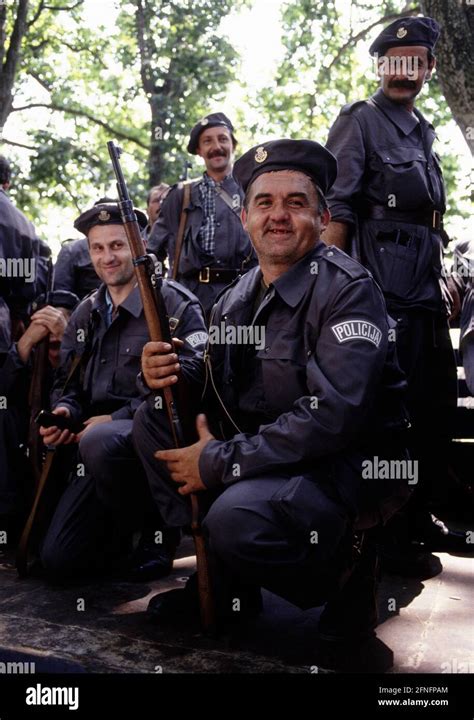 yugoslavia civil war  croatia croatian police militia troups