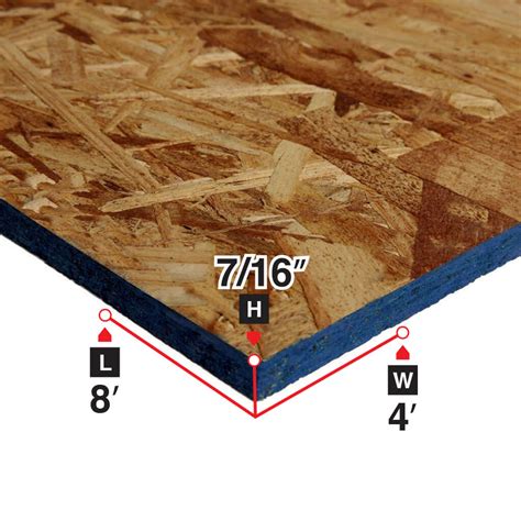 7 16 In X 4 Ft X 8 Ft Osb Oriented Strand Board Investments