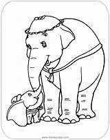 Dumbo Coloring Pages Disneyclips Jumbo sketch template