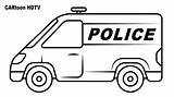 Police Van Coloring Pages Car sketch template