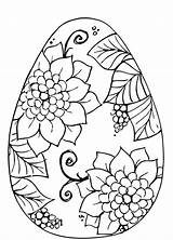Coloring Easter Egg Pages Printable Adults Print sketch template
