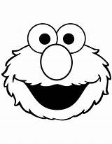 Elmo Coloring Face Cute Pages Printable Colorear sketch template
