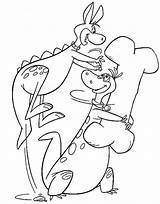 Dino Flintstones sketch template