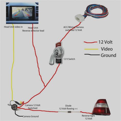 factory toyota reverse camera wiring diagram