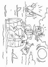 Sinking Ship Coloring sketch template
