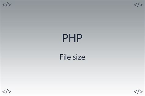 find file size  php
