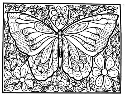 big butterfly butterflies insects adult coloring pages