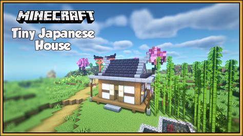 minecraft tiny japanese house tutorial simple japanese house design
