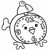 Despertador Wecker Coloring Clock Relojes Klassischer Despertadores Kleurplaat Alarm Wekker Ausmalbild Klok Malvorlage sketch template