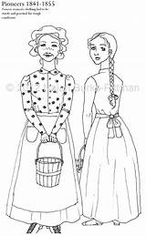 Pioneer Woman Clipart Coloring Pages Children Template Clipground sketch template