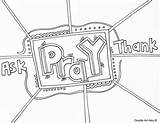 Prayer Coloring Sermon Pray Teaches sketch template