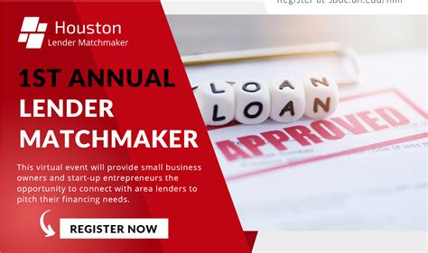 pursue funding   houston lender matchmaker virtual event sept