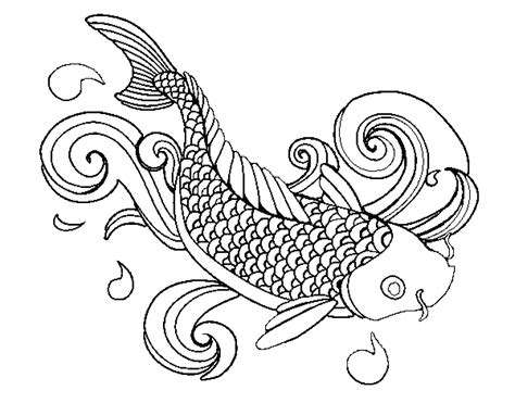 koi fish drawing outline  getdrawings