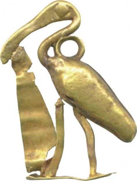 Thoth Ibis 1950 1800bc Egyptian This Tiny Gold Amulet