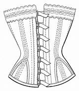 Corset Coloring Template Pages sketch template