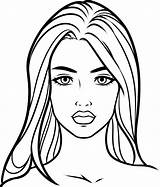 Coloring Face Pages Girl Ladies Drawing Girls Print Pretty Female Draw Beautiful Drawings Drawingg Woman Template Colorize Faces People Getdrawings sketch template