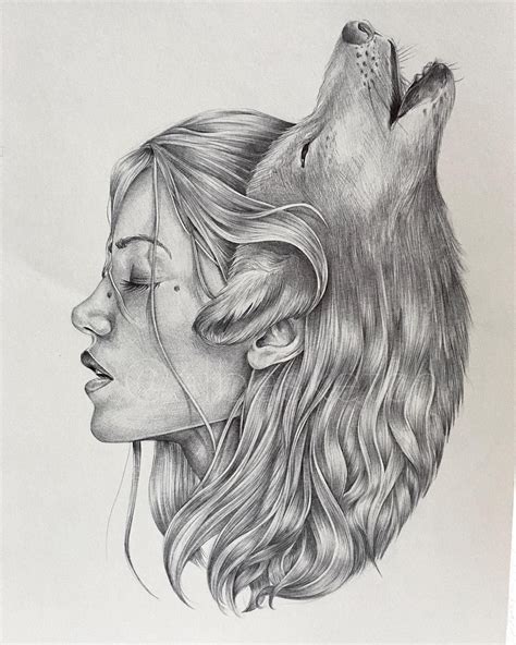 wolf   spirit animal tattoo sketches art drawings sketches