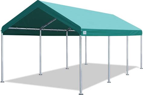 amazoncom advance outdoor    ft heavy duty carport car canopy garage shelter party tent