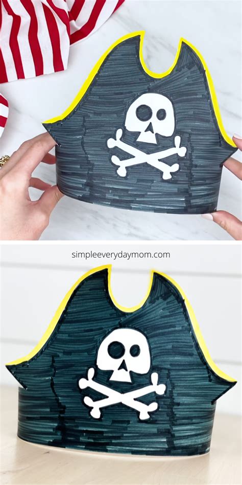 printable pirate headband   fun coloring activity