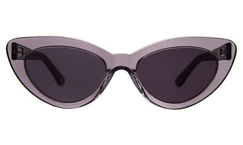 Pamela Sunglasses Mercury With Grey Flat Lenses Sunglasses Italian