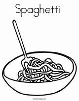 Spaghetti Twistynoodle Piatto Disegno Colouring Twisty Nifty Clipartmag Piatti sketch template